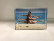 Рамка водяная с песком и ракушками 10х15
